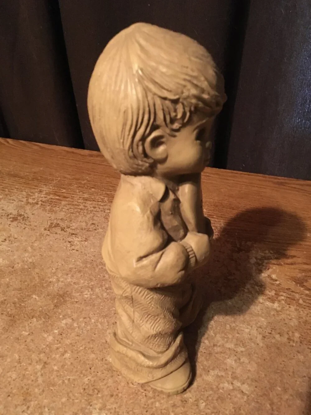 FANNYKINS FIGURINE BILL MACK SOLAR STATUARY WITH LOVE BOY HOLDING HEART